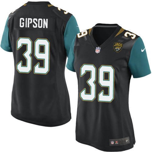 Women's Game Tashaun Gipson Nike Jersey Black Alternate - #39 NFL Jacksonville Jaguars